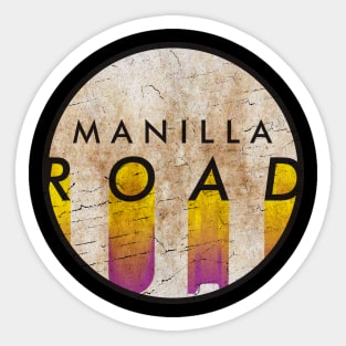 Manilla Road - VINTAGE YELLOW CIRCLE Sticker